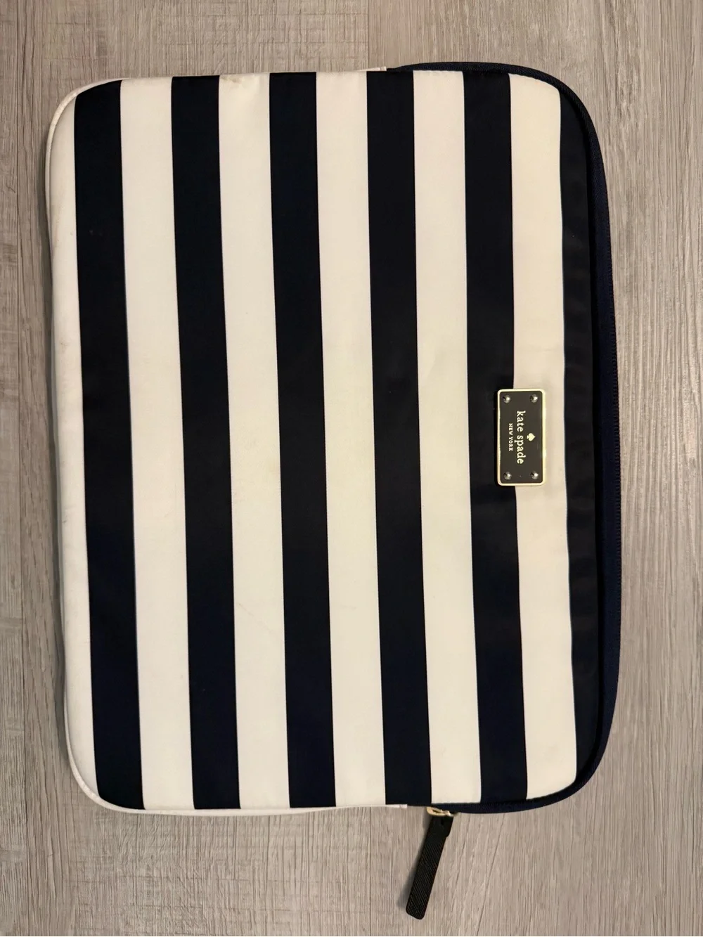 kate spade Striped Navy & White Laptop Sleeve